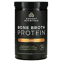 Dr. Axe / Ancient Nutrition, Bone Broth Protein, куркума, 460 г (1 фунт) в Украине