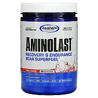 Gaspari Nutrition, Aminolast, супер-BCAA для восстановления и выносливости, фруктовый пунш, 420 г (14,8 унций)