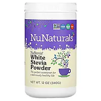 NuNaturals, NuStevia Белый порошок стевии, 12 унций (340 г) Днепр