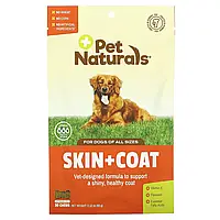 Pet Naturals of Vermont, Кожа + мех, для собак, 30 жевательных таблеток, 2,12 унции (60 г) Днепр