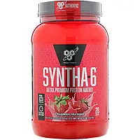 BSN, Syntha-6, Ultra Premium Protein Matrix, клубничный молочный коктейль, 1,32 кг (2,91 фунта) в Украине