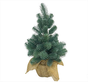 Ялинка лита Premium в мішковині 50 см блакитна