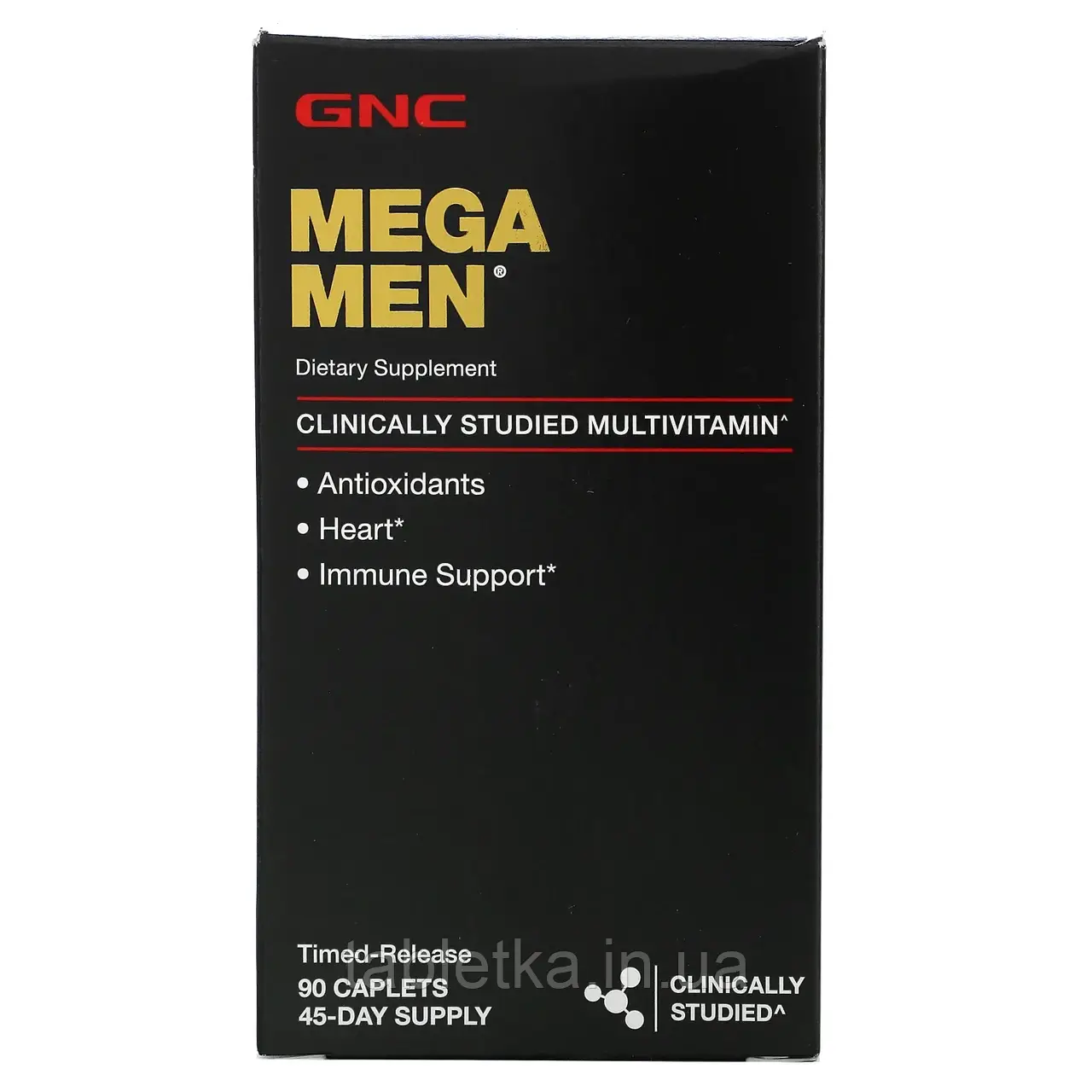 GNC, Mega Men, мультивітаміни для чоловіків, 90 капсул