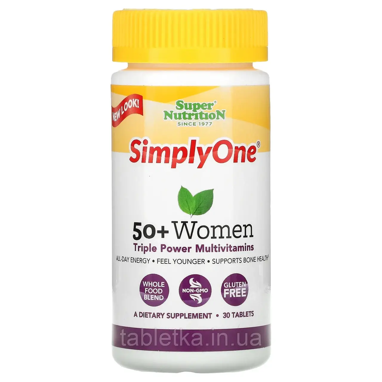Super Nutrition, SimplyOne, мультивітамінна добавка потрійної дії для жінок старше 50 років, 30 таблеток Київ