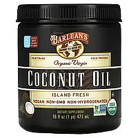 Barlean's, Органическое кокосовое масло первого отжима, 16 жидких унций (473 мл) Днепр
