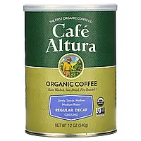 Cafe Altura, органический кофе, обычный, без кофеина, средней обжарки, молотый, 340 г (12 унций) в Украине