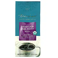 Teeccino, травяной кофе из цикория с одуванчиком, темная обжарка, без кофеина, 284 г (10 унции) Днепр