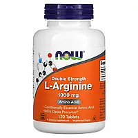 NOW Foods, L-аргинин, двойная концентрация, 1000 мг, 120 таблеток Днепр