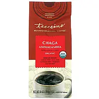 Teeccino, Mushroom Herbal Coffee, Medium Roast, Caffeine Free, Chaga Ashwagandha, 10 oz (284 g) Днепр