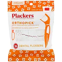 Plackers, Orthopick, зубочистки с нитью, 36 шт. Днепр