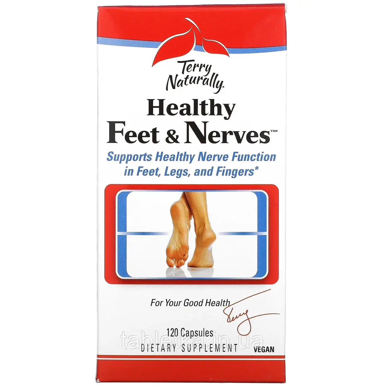 Terry Naturally, Terry Naturally, Healthy Feet & Nerves, здоровые ноги и нервы, 120 капсул Київ