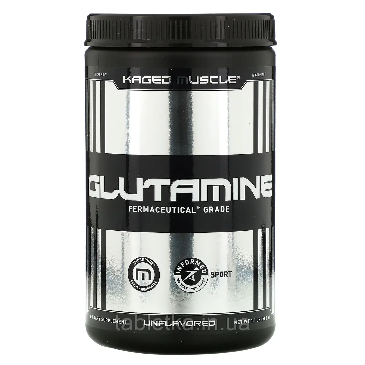 Kaged Muscle, Глутамін, без ароматизаторів, 1,1 фунта (500 г) Київ