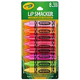 Lip Smacker, Crayola, набір бальзамів для губ, 8 штук упаковці по 4,0 г (0,14 унції) оригінал, фото 2