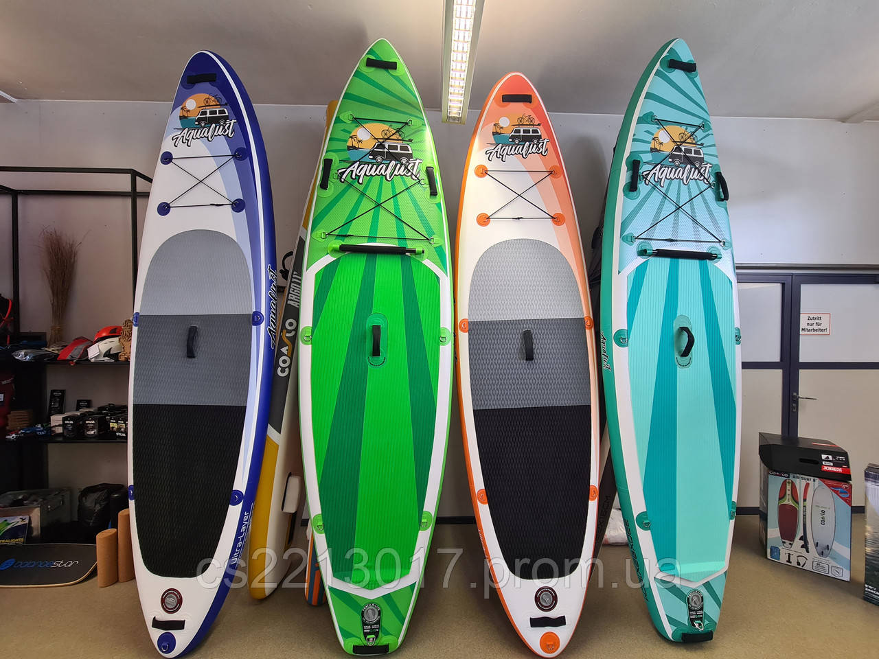 SUP САП AQUALUST BLUE Борд Board Paddle НОВАЯ 2 СЛОЯ Дошка доска 320 см - фото 7 - id-p1655884727