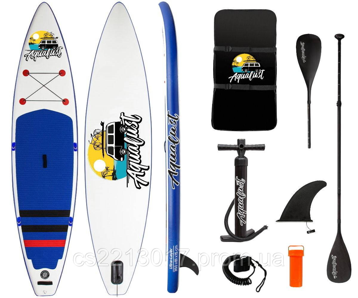 SUP САП AQUALUST BLUE Борд Board Paddle НОВАЯ 2 СЛОЯ Дошка доска 320 см - фото 10 - id-p1655884727