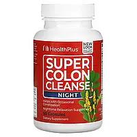 Health Plus, Super Colon Cleanse, средство для ночной очистки кишечника, 60 капсул Днепр