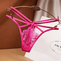 Еротичні стрінги малинові - розмір універсальний (42-44)