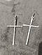 Сережки хрестик два різних хреста сережки топ бренд, фото 2