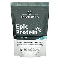 Sprout Living, Epic Protein, органический растительный протеин и суперпродукты, Real Sport, 494 г (1,1 фунта)