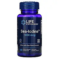 Life Extension, Sea-Iodine, 1000 мкг, 60 вегетарианских капсул в Украине