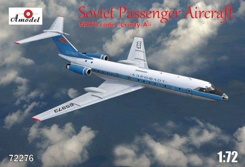 Пластикова модель 1/72 A-model 72276 радянський пасажирський літак ТУ-134 Аерофлот, фото 1