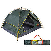 Палатка туристична 4 місна автоматична Green Camp 1668