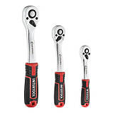 Набір інструментів 219 од., STORM, 1/2", 3/8", 1/4 ", Cr-V INTERTOOL ET-8219, фото 4