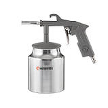 Пістолет піскоструминний, форсунка - 6 мм, нижня подача піску, бачок - 1000 мл, метал, 8 атм INTERTOOL PT-0705, фото 2