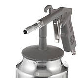 Пістолет піскоструминний, форсунка - 6 мм, нижня подача піску, бачок - 1000 мл, метал, 8 атм INTERTOOL PT-0705, фото 5