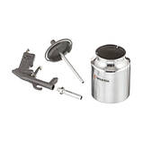 Пістолет піскоструминний, форсунка - 6 мм, нижня подача піску, бачок - 1000 мл, метал, 8 атм INTERTOOL PT-0705, фото 6