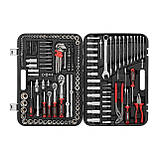 Набір інструментів 1/2 "& 3/8" & 1/4 ", 233ед., Cr-V STORM INTERTOOL ET-8233, фото 3
