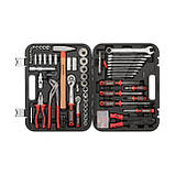 Набір інструментів 100 од., STORM, 1/2", 1/4", Cr-V INTERTOOL ET-8100, фото 2