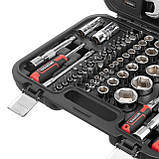 Набір інструментів 1/2 "& 1/4", 82ед., Cr-V STORM INTERTOOL ET-8082, фото 6