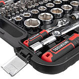 Набір інструментів 1/2 "& 1/4", 82ед., Cr-V STORM INTERTOOL ET-8082, фото 7