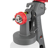 Фарбопульт електричний HVLP 450 Вт, форсунка 1.5 мм, бачок 1л., 0.14-0.35 Бар, 100-200 мл / хв INTERTOOL, фото 5