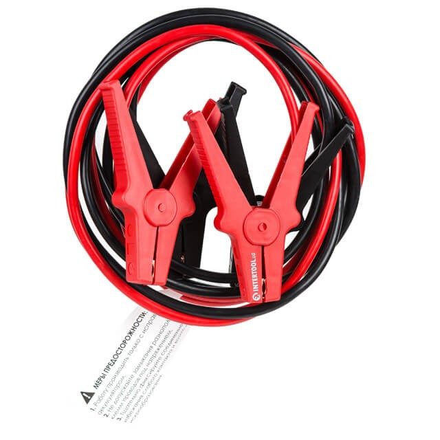 Пускові проводу 500А, 3.5 м, до -40°C, чохол INTERTOOL AT-3046
