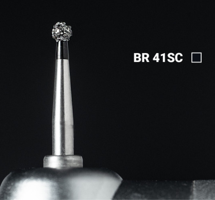 Діамантовий бір BR-41SC. Кулястий (кулька) (ISO 001/016), чорний, Mani.Оригінал., фото 1