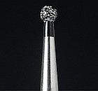 Діамантовий бір BR-41SC. Кулястий (кулька) (ISO 001/016), чорний, Mani.Оригінал., фото 2