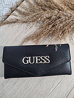 Модный женский чёрный кошелёк для денег Guess Гесс