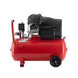 Компресор 50 л, 2230 Вт, 220 В, 8 aтм, 354 л/хв, 2 циліндри. INTERTOOL PT-0004, фото 4