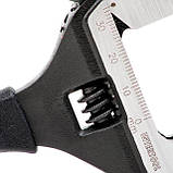 Ключ розвідний 150мм, обгумована рукоятка, розлучення губок 34мм, Cr-V INTERTOOL XT-0040, фото 4
