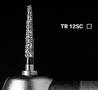 Алмазный бор TR-12SC. Конус-карандаш (ISO 199/018), черный, Mani.Оригинал.