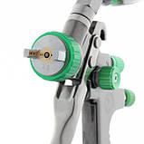 Фарбопульт пневматичний LVLP GREEN професійний, верхній металевий бачок INTERTOOL PT-0131, фото 2