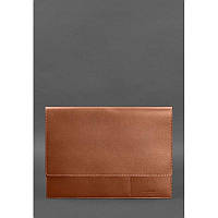 Шкіряна папка для документів А4 (на магнітах) світло-коричнева 4043382