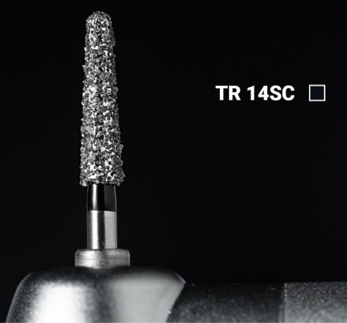 Діамантовий бір TR-14SC. Конус-олівець (ISO 198/024), чорний, Mani.Оригінал