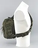 ТАКТИЧЕСКИЙ ОДНОЛЯМОЧНЫЙ РЮКЗАК MIL-TEC ONE STRAP ASSAULT 9 Л. OLIVE, фото 5