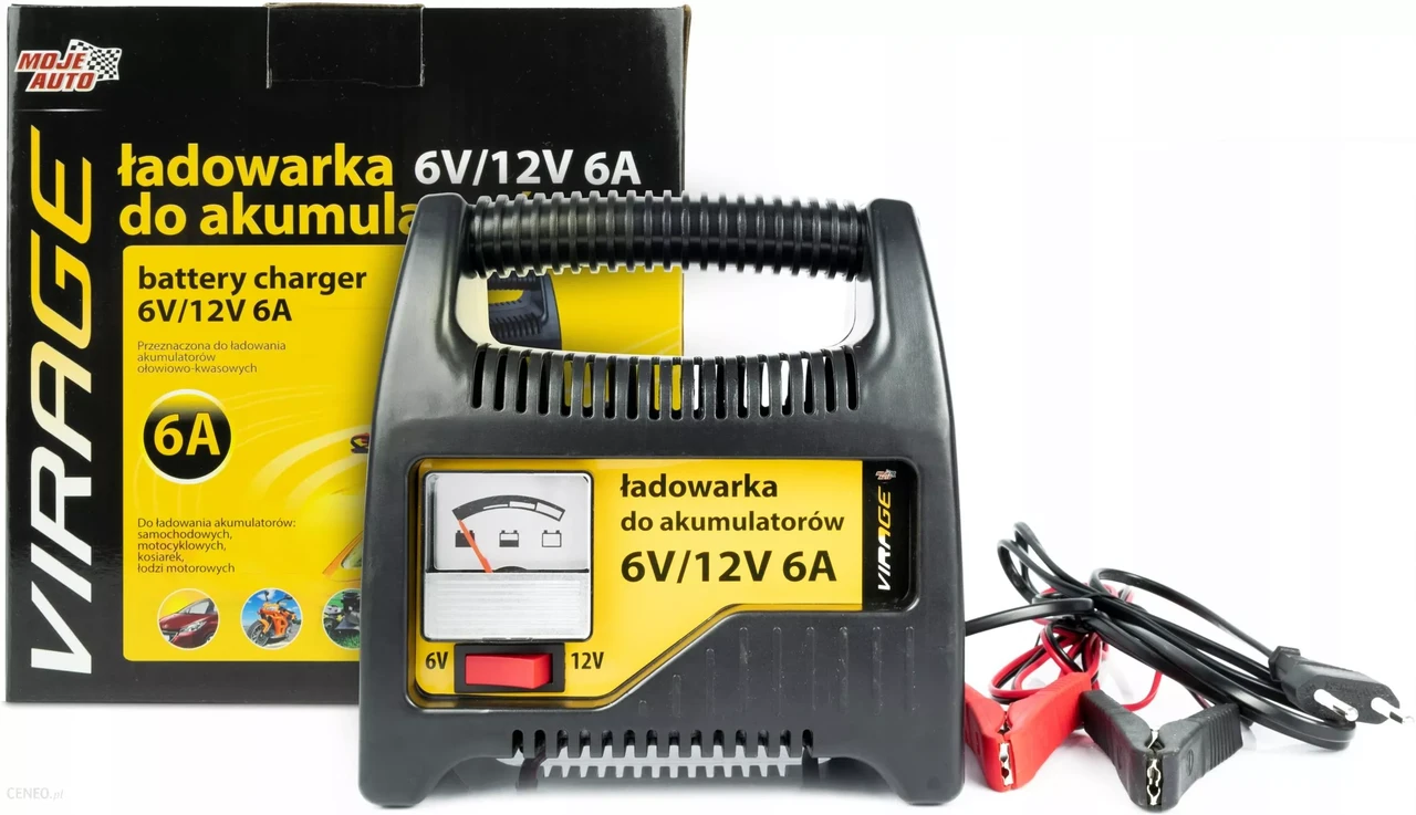 Зарядний пристрій для АКБ 6V/12V 6A VIRAGE 93-038