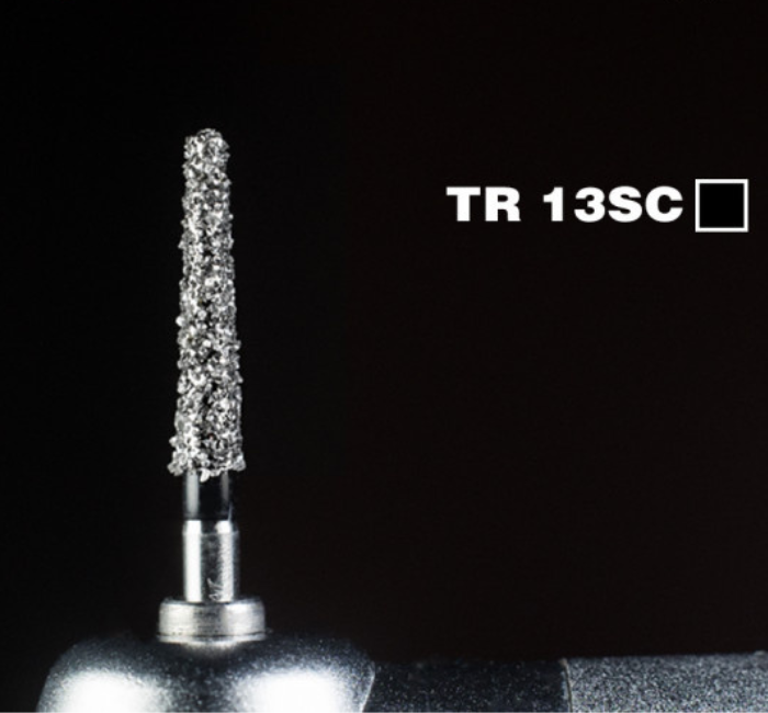 Алмазний бір MANI округлений конус TR-13SC (ISO 198/020) чорний.Оригінал., фото 1