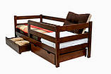 Ліжко MONTANA 160*80 см з шухлядами (бук), горіх, фото 5