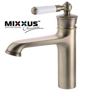 Змішувач для умивальника Mixxus Vintage 001-A Бронзовий, фото 1